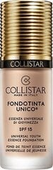 Vedel jumestuskreem Collistar Unico Foundation Universal Essence of Youth SPF 15, Rosy Nude, 30 ml hind ja info | Jumestuskreemid ja puudrid | hansapost.ee