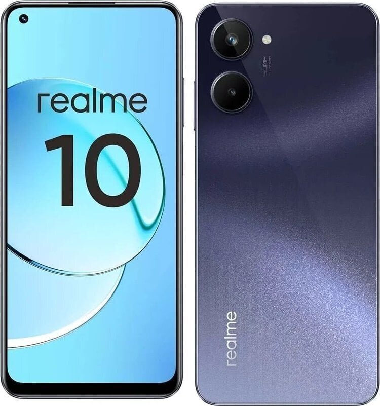 Realme 10 8/128GB Dual SIM Rush Black цена и информация | Telefonid | hansapost.ee