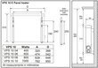 Pritsmekindel elektriradiaator VPS1006KEM 600W цена и информация | Küttekehad | hansapost.ee