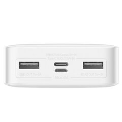 Baseus Bipow 20000mAh 15W white (Overseas Edition) + USB-A - Micro USB 0.25m white (PPBD050102) hind ja info | Akupangad | hansapost.ee