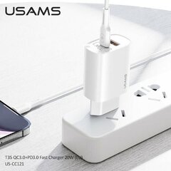 Usams CC121TC01 цена и информация | Зарядные устройства для телефонов | hansapost.ee