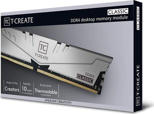 Team Group T-Create Classic 10L, 64ГБ (2x32ГБ), DDR4, 3200МГц (TTCCD464G3200HC22DC01) цена и информация | Объём памяти | hansapost.ee
