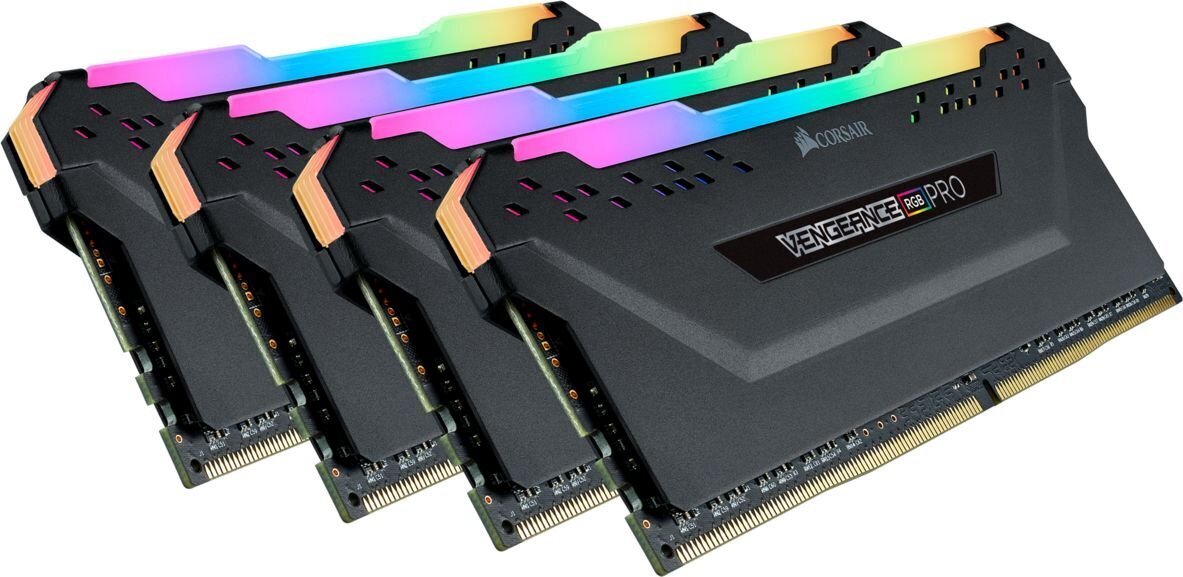 Corsair Vengeance RGB Pro, 32GB (4x8GB), DDR4, 3200MHz (CMW32GX4M4Z3200C16) hind ja info | Operatiivmälu | hansapost.ee