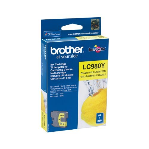 Brother Ink LC 980 Yellow (LC980Y) hind ja info | Tindiprinteri kassetid | hansapost.ee