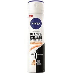 Nivea Black & White Invisible Ultimate Impact - Antiperspirant spray 150ml цена и информация | Дезодоранты | hansapost.ee