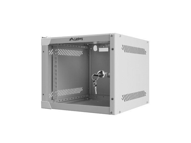 LANBERG WALL-MOUNTED 10" RACK CABINET 4U (280X310, GRAY) hind ja info | Arvutikomponentide tarvikud | hansapost.ee