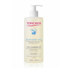 Topicrem 2 In 1 Cleansing Gel 500 Ml цена и информация | Косметика для мам и детей | hansapost.ee