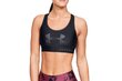 Naiste spordirinnahoidja Under Armour Mid Keyhole Graphic Bra 1344333-001, must hind ja info | Spordiriided naistele | hansapost.ee