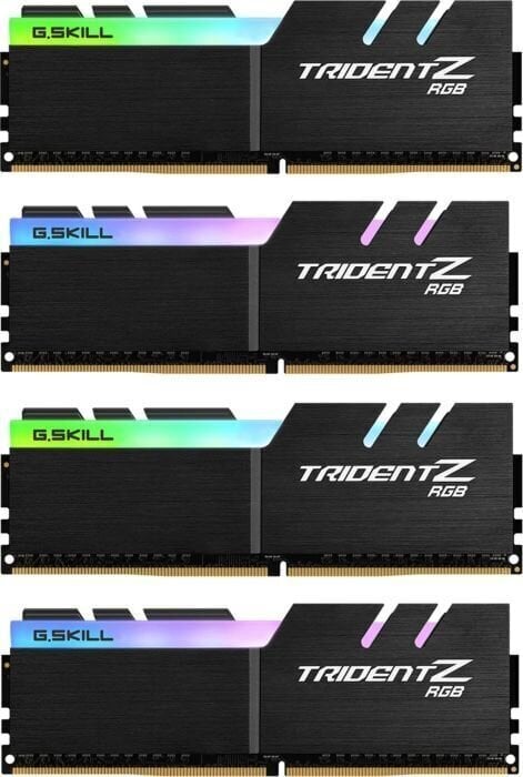 G.Skill Trident Z RGB, 32GB (4x8GB), DDR4, 4000MHz (F4-4000C18Q-32GTZRB) hind ja info | Operatiivmälu | hansapost.ee