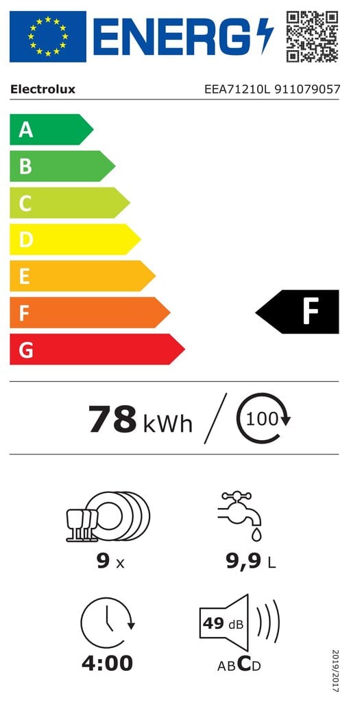 Electrolux EEA71210L цена и информация | Nõudepesumasinad | hansapost.ee