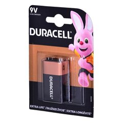 Щелочная батарейка Duracell 9В (6F22) 1 шт. цена и информация | Батерейки | hansapost.ee