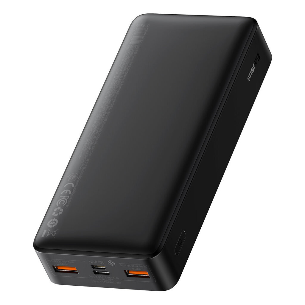 Baseus Bipow 20000mAh 20W Black (Overseas Edition) + USB-A - Micro USB 0.25m Black (PPBD050501) цена и информация | Akupangad | hansapost.ee