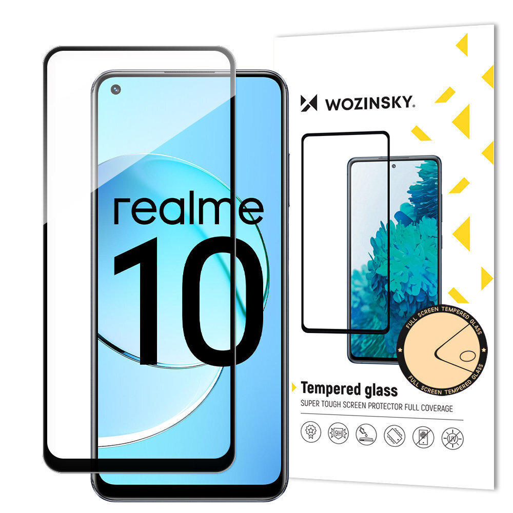 Wozinsky Full Glue Realme 10 9H цена и информация | Ekraani kaitseklaasid ja kaitsekiled | hansapost.ee