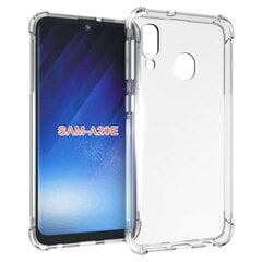 TakeMe Anti-Shock Extra Protection 0,5 mm tagakaane ümbris Samsung Galaxy A20E (A202F) läbipaistev hind ja info | Telefonide kaitsekaaned ja -ümbrised | hansapost.ee