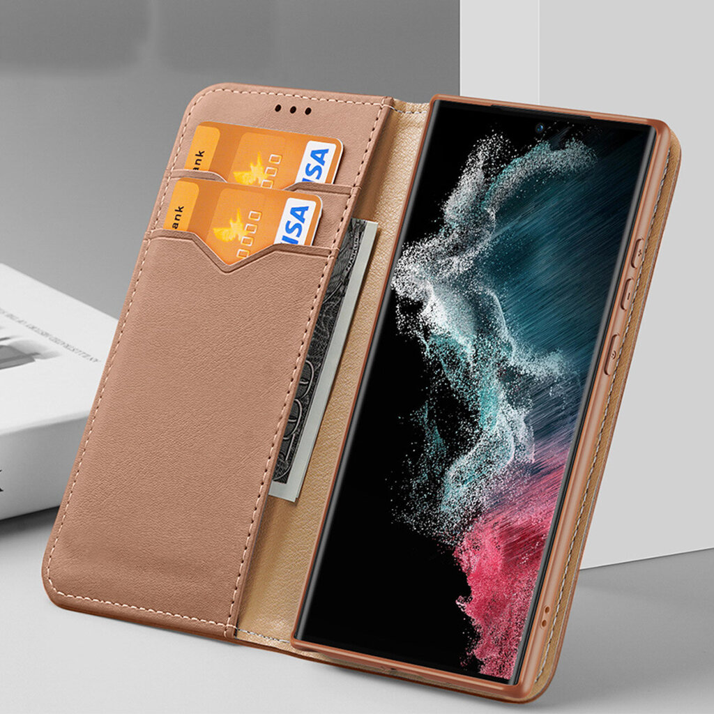 Dux Ducis Hivo case Samsung Galaxy S23 brown hind ja info | Telefonide kaitsekaaned ja -ümbrised | hansapost.ee