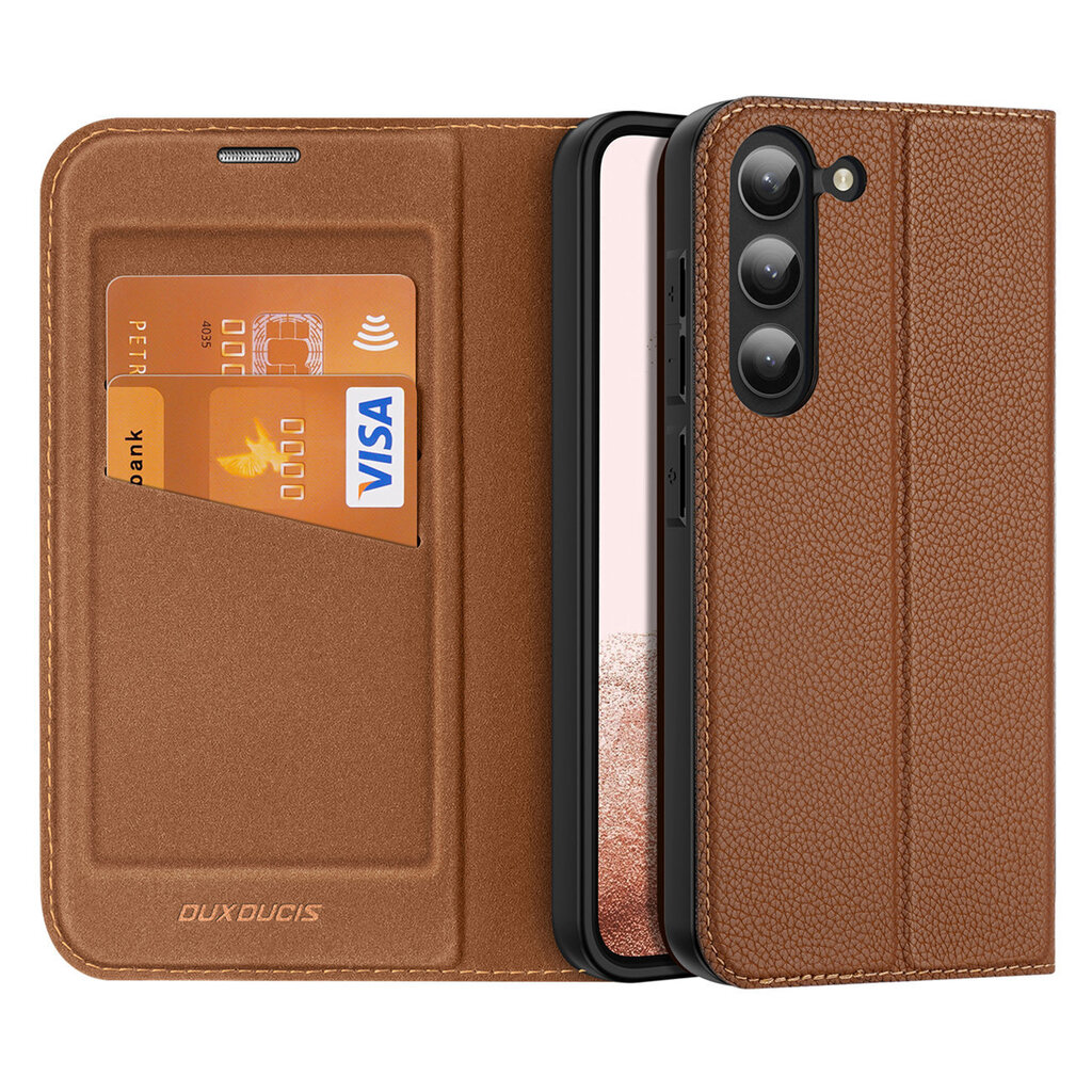 Dux Ducis Skin X2 Samsung Galaxy S23 brown цена и информация | Telefonide kaitsekaaned ja -ümbrised | hansapost.ee