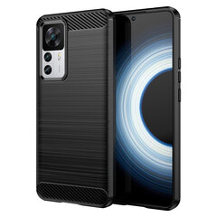 Carbon Xiaomi 12T Pro / Xiaomi 12T black hind ja info | Telefonide kaitsekaaned ja -ümbrised | hansapost.ee