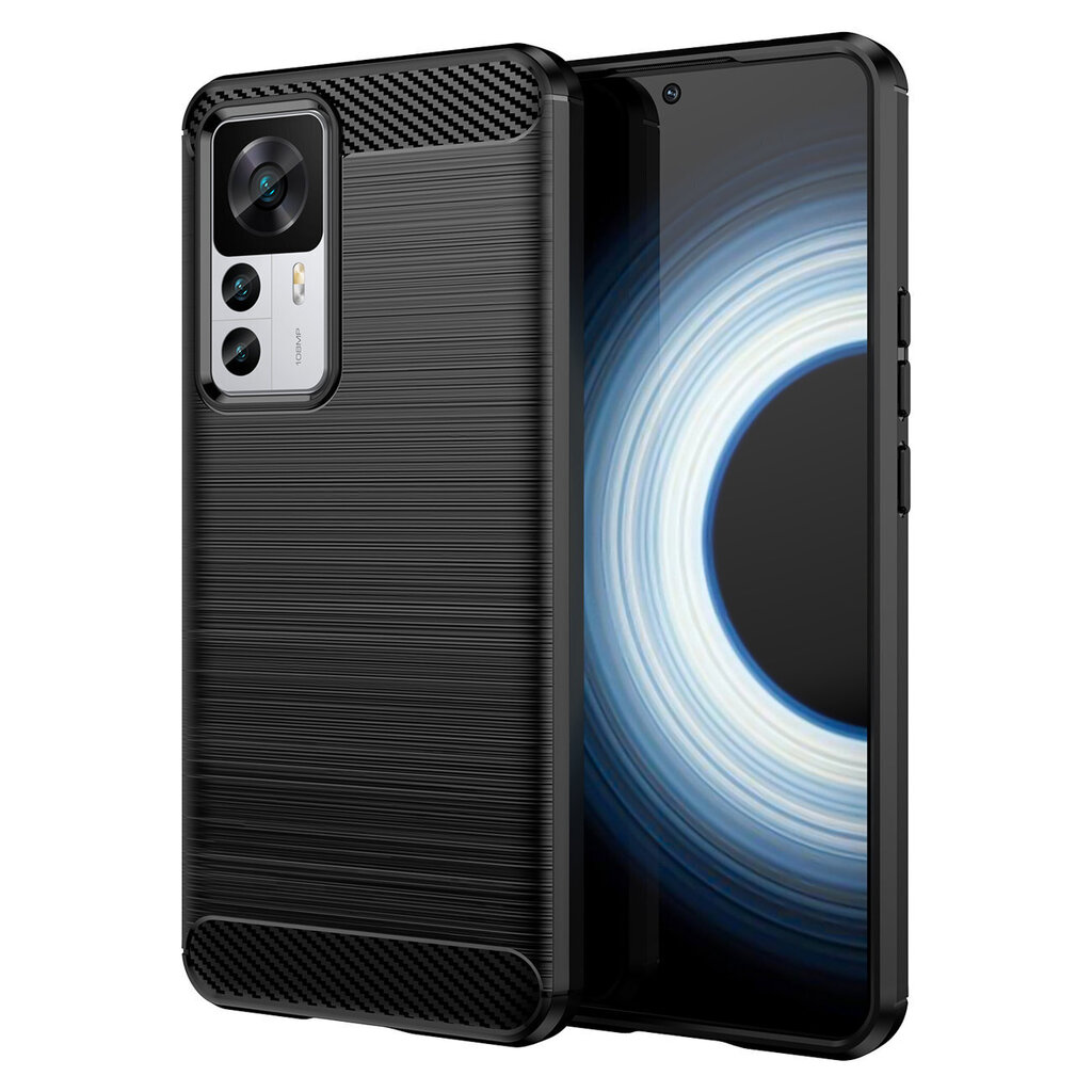 Carbon Xiaomi 12T Pro / Xiaomi 12T black цена и информация | Telefonide kaitsekaaned ja -ümbrised | hansapost.ee