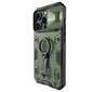 Nillkin CamShield Armor Pro Magnetic Case iPhone 14 Pro Magnetic MagSafe Dark Green цена и информация | Telefonide kaitsekaaned ja -ümbrised | hansapost.ee