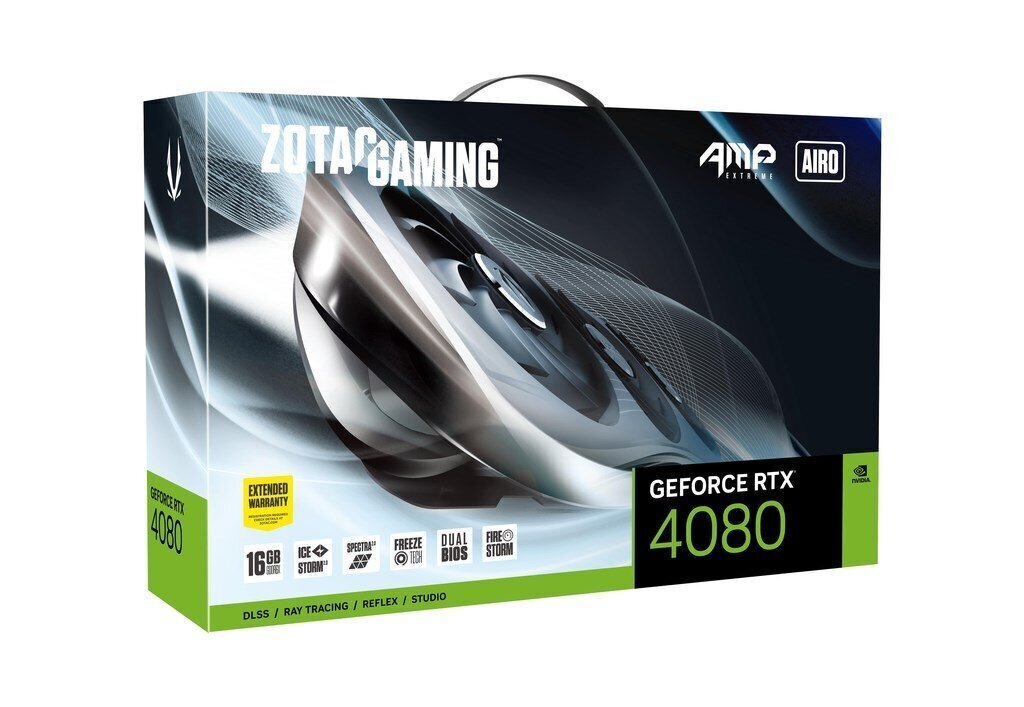 Zotac GAMING RTX4080 AMP Extreme AIRO 16GB GDDR6X цена и информация | Videokaardid | hansapost.ee