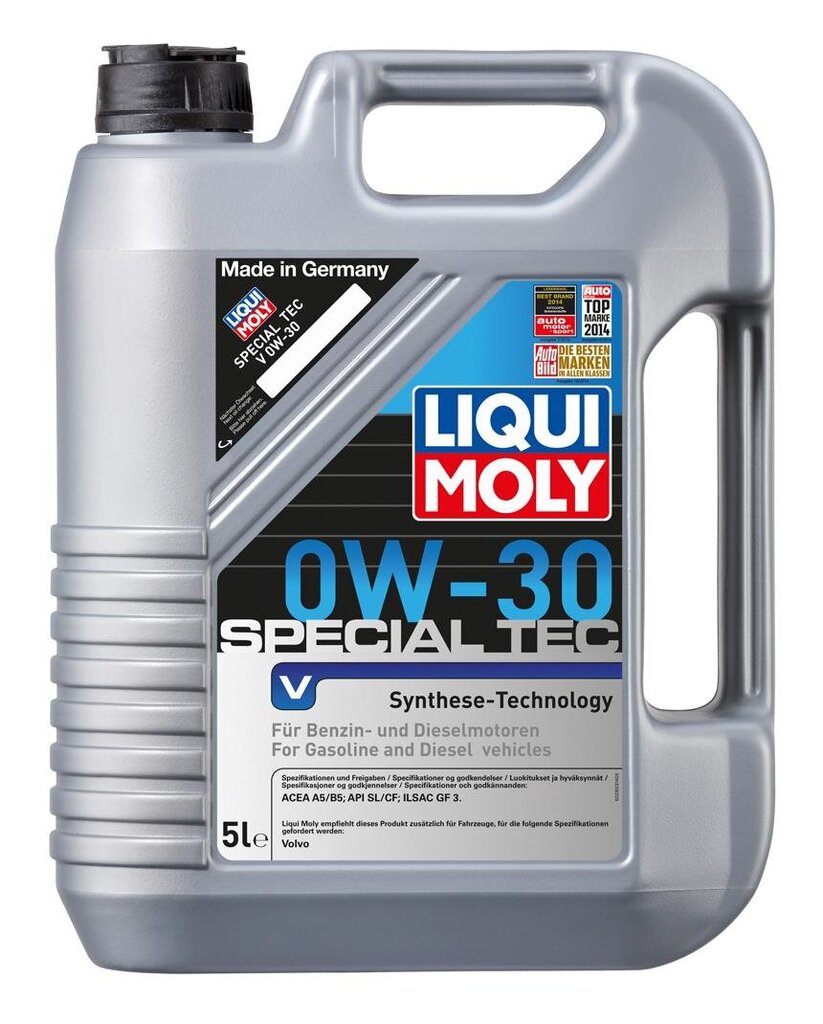 Mootoriõli Liqui Moly Special Tec Volvo 0W30 A5/B5, 5 liitrit цена и информация | Mootoriõlid | hansapost.ee