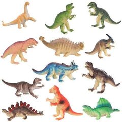 Dinosauruse kujukeste komplekt, 12 tk цена и информация | Игрушки для мальчиков | hansapost.ee