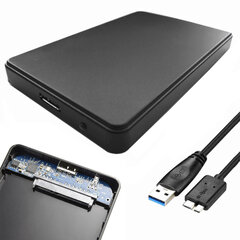 Kõvaketta korpus HDD 3,5" SATA, must цена и информация | Жёсткие диски (SSD, HDD) | hansapost.ee