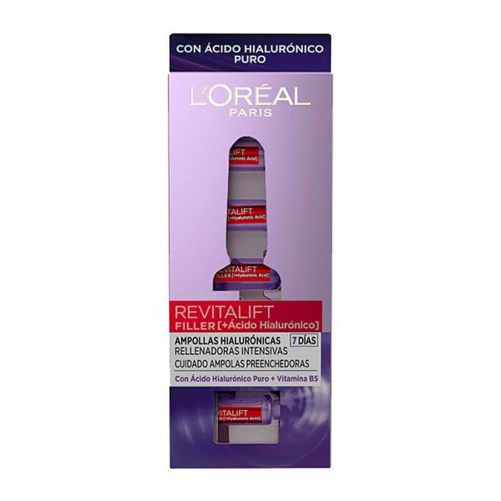 Pinguldavad ampullid Revitalift Filler L'Oreal Make Up (7 uds) цена и информация | Näopuhastusvahendid | hansapost.ee