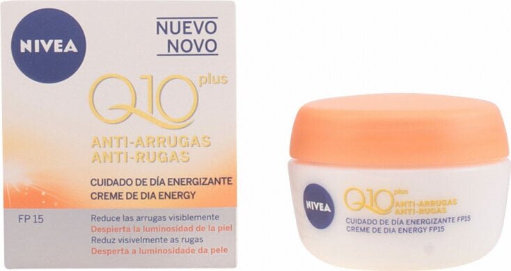 Energiat andev kortsudevastane kreem Nivea Q10+ Spf 15 (50 ml) цена и информация | Näokreemid | hansapost.ee