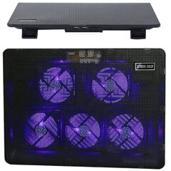 Jahutusalus sülearvutile 12"-17" koos LED-valgustusega price and information | Laptop accessories | hansapost.ee