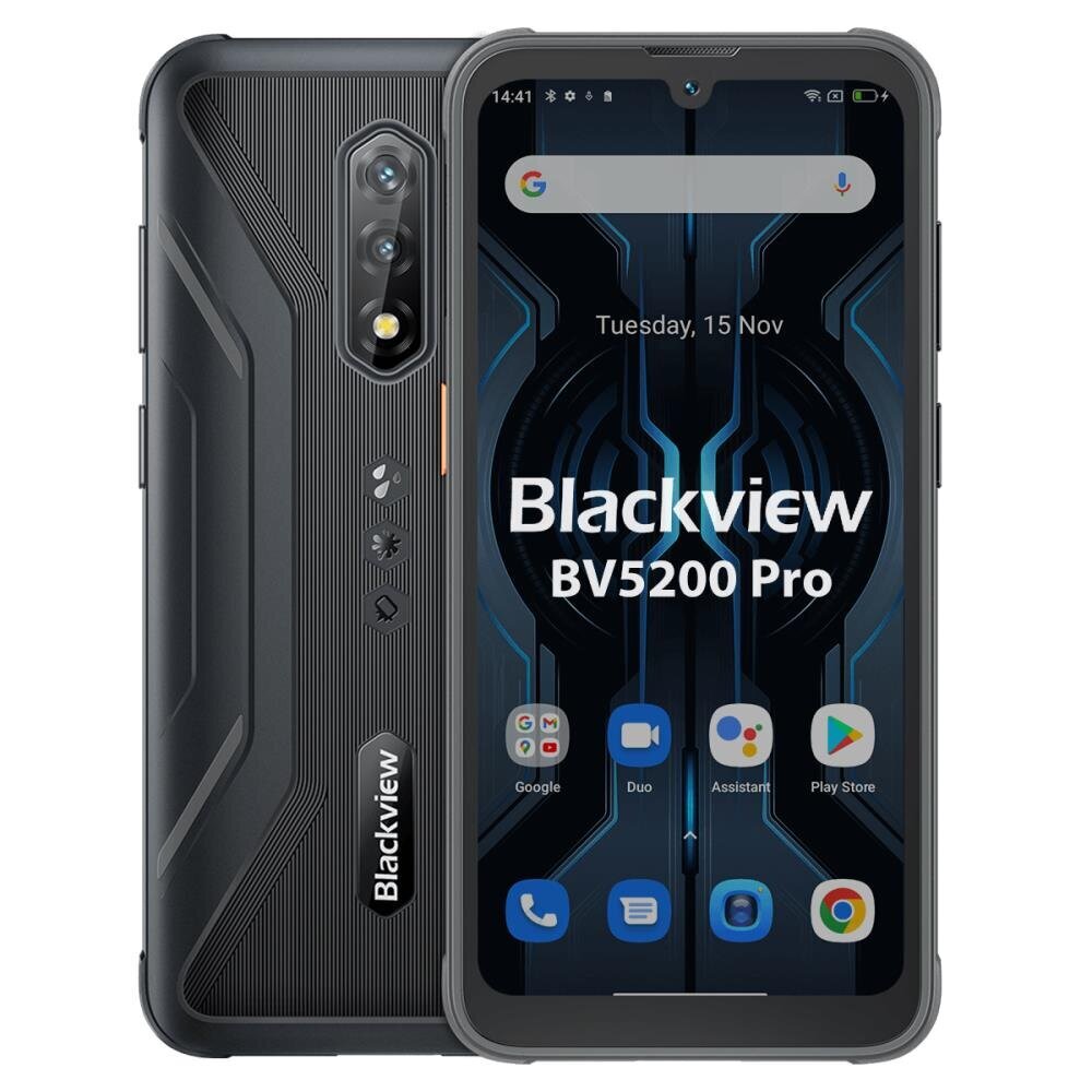 Blackview BV5200 Pro 4/64GB Dual SIM Black hind ja info | Telefonid | hansapost.ee