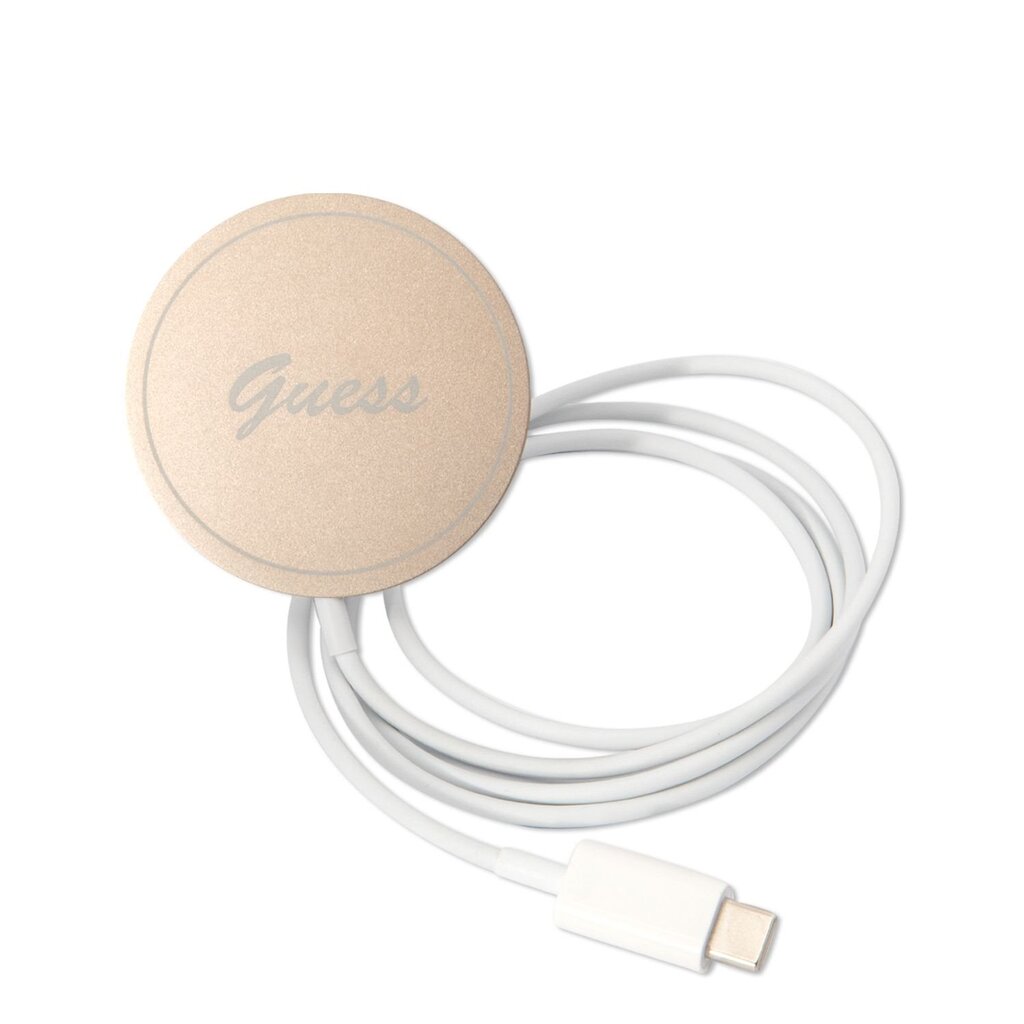 Guess 4G MagSafe Compatible Case + Wireless Charger for iPhone 14 Pro Pink hind ja info | Telefonide kaitsekaaned ja -ümbrised | hansapost.ee