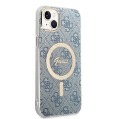 Guess 4G MagSafe Compatible Case + Wireless Charger for iPhone 14 Plus Blue hind ja info | Telefonide kaitsekaaned ja -ümbrised | hansapost.ee