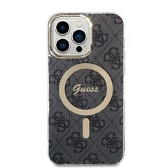 Guess 4G MagSafe Compatible Case + Wireless Charger for iPhone 14 Pro Max Black цена и информация | Чехлы для телефонов | hansapost.ee