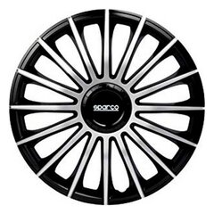 Колпаки Sparco Torino CS5 Чёрный Серебристый 14" (4 шт) цена и информация | Колпаки на колеса | hansapost.ee