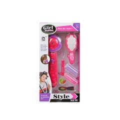 Lapse juuksurikomplekt Girl Style S1123690 roosa hind ja info | Mänguasjad tüdrukutele | hansapost.ee