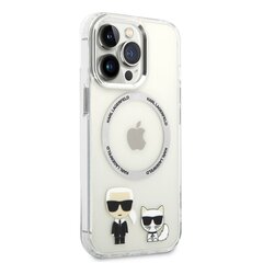 Karl Lagerfeld MagSafe Compatible Case Karl and Choupette for iPhone 14 Pro Transparent hind ja info | Telefonide kaitsekaaned ja -ümbrised | hansapost.ee