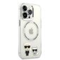 Karl Lagerfeld MagSafe Compatible Case Karl and Choupette for iPhone 14 Pro Transparent цена и информация | Telefonide kaitsekaaned ja -ümbrised | hansapost.ee