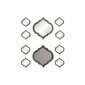 Peeglikomplekt DKD Home Decor kristall kuldne hõbe polüpropüleen (51 x 2 x 55 cm) (2 pcs) hind ja info | Peeglid | hansapost.ee