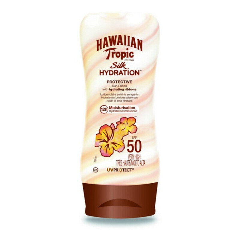 Päikesekreem Silk Hawaiian Tropic Spf 50+ (180 ml) hind ja info | Päikesekaitse ja päevitusjärgsed kreemid | hansapost.ee