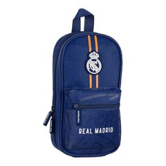 Seljakoti pliiatsikarp Real Madrid sinine (12 x 23 x 5 cm) (33 osad) hind ja info | Koolikotid ja seljakotid | hansapost.ee