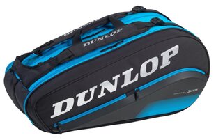 Сумка для тенниса Dunlop FX PERFORMANCE 8 racket THERMO, черная / синяя цена и информация | Dunlop Теннис | hansapost.ee
