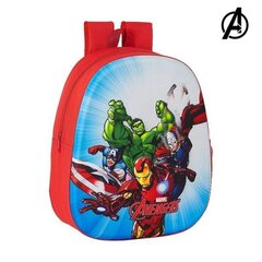 3D-Laste seljakott The Avengers Punane hind ja info | Avengers Koolitarvikud | hansapost.ee