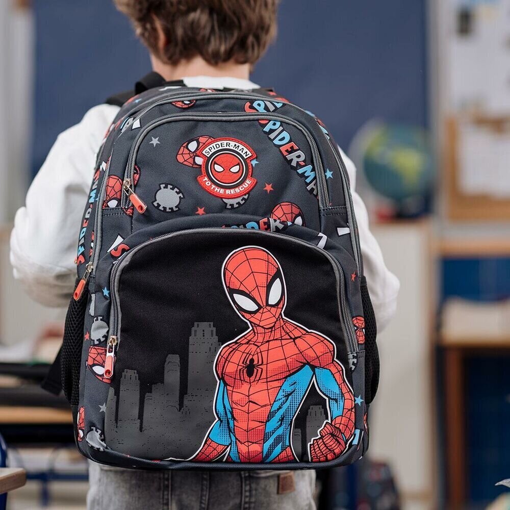 Kooliseljakott Spiderman Must (32 x 18,5 x 44 cm) hind ja info | Koolikotid ja seljakotid | hansapost.ee