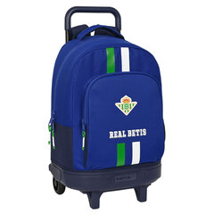 Школьный рюкзак с колесиками Real Betis Balompié, синий (33 x 45 x 22 см) цена и информация | Школьные рюкзаки, спортивные сумки | hansapost.ee