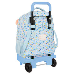 Школьный рюкзак с колесиками Moos Lovely, светло-синий, 33 x 45 x 22 см цена и информация | Школьные рюкзаки, спортивные сумки | hansapost.ee
