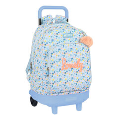 Школьный рюкзак с колесиками Moos Lovely, светло-синий, 33 x 45 x 22 см цена и информация | Школьные рюкзаки, спортивные сумки | hansapost.ee