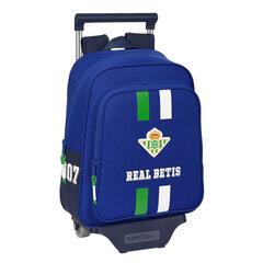 Школьный рюкзак с колесиками Real Betis Balompié, синий (28 x 34 x 10 см) цена и информация | Школьные рюкзаки, спортивные сумки | hansapost.ee