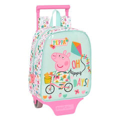 Школьный рюкзак с колесиками Peppa Pig Cosy corner, светло-синий (22 x 28 x 10 см) цена и информация | Школьные рюкзаки, спортивные сумки | hansapost.ee