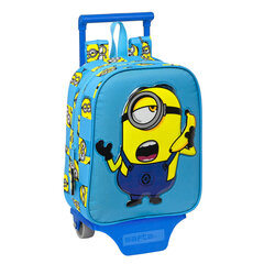 Ratastega koolikott Minions Minionstatic Sinine (22 x 28 x 10 cm) hind ja info | Koolikotid ja seljakotid | hansapost.ee